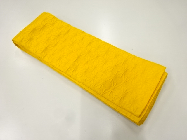 JAPANESE HANHABA OBI / WOVEN ASANOHA